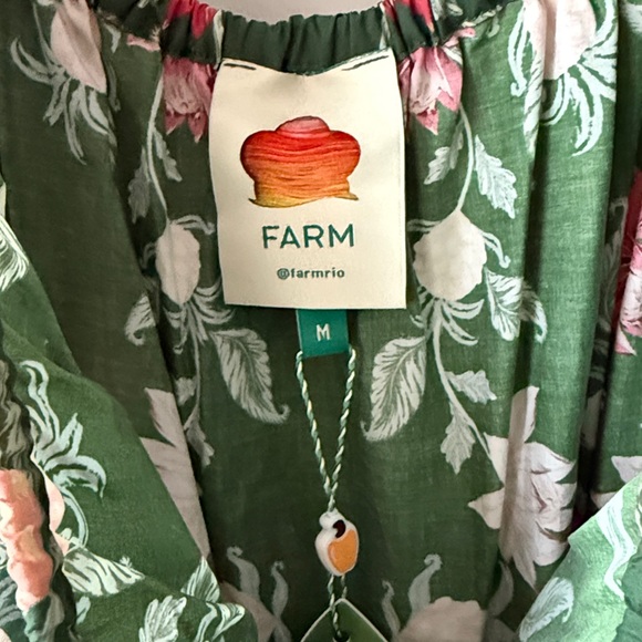 Farm Rio Green Pineapple Garden Maxi Dress M - Picture 6 of 7